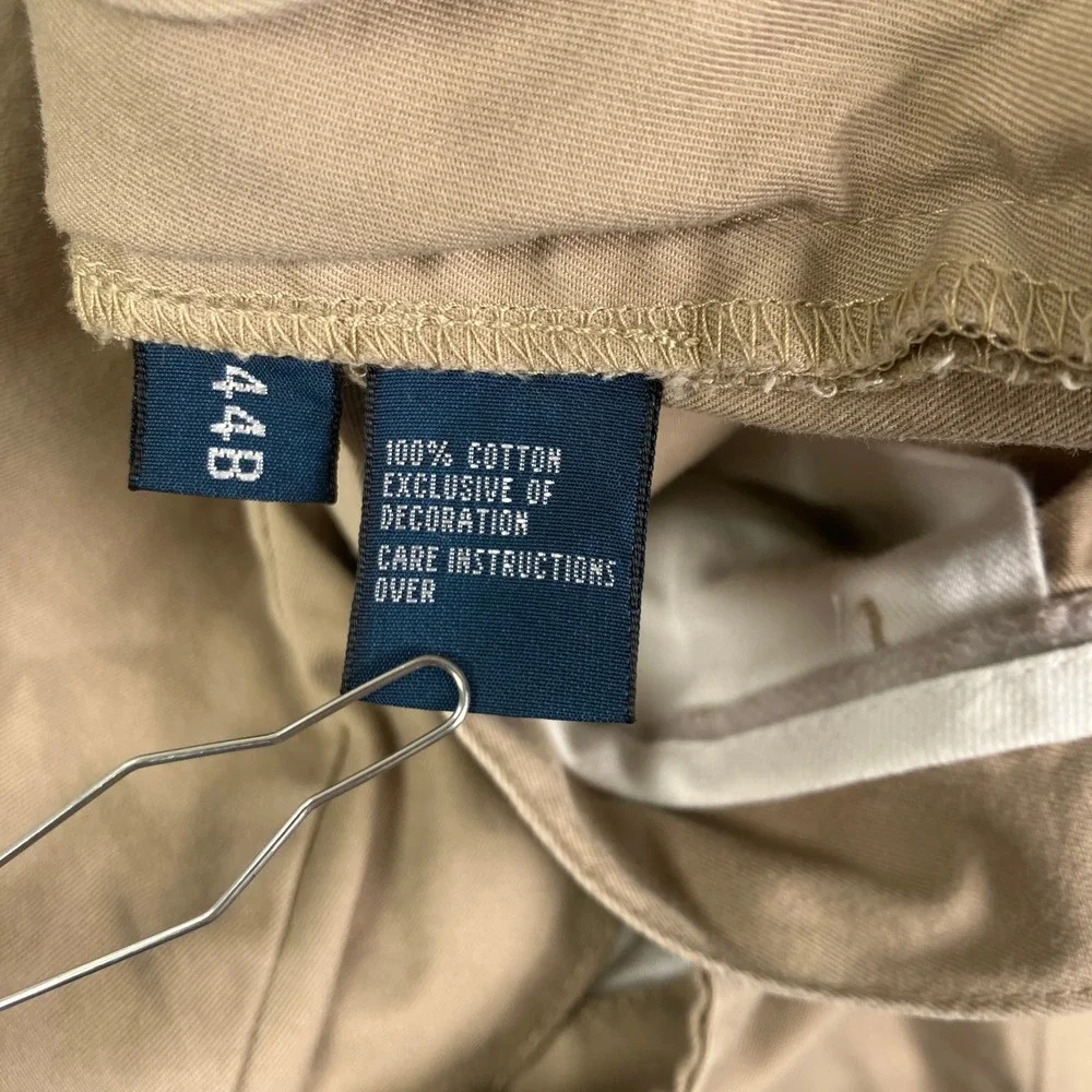 Polo Ralph Lauren Mens 44B Big Prospect Short Khaki Tan Cotton Chino 44 x 9.5